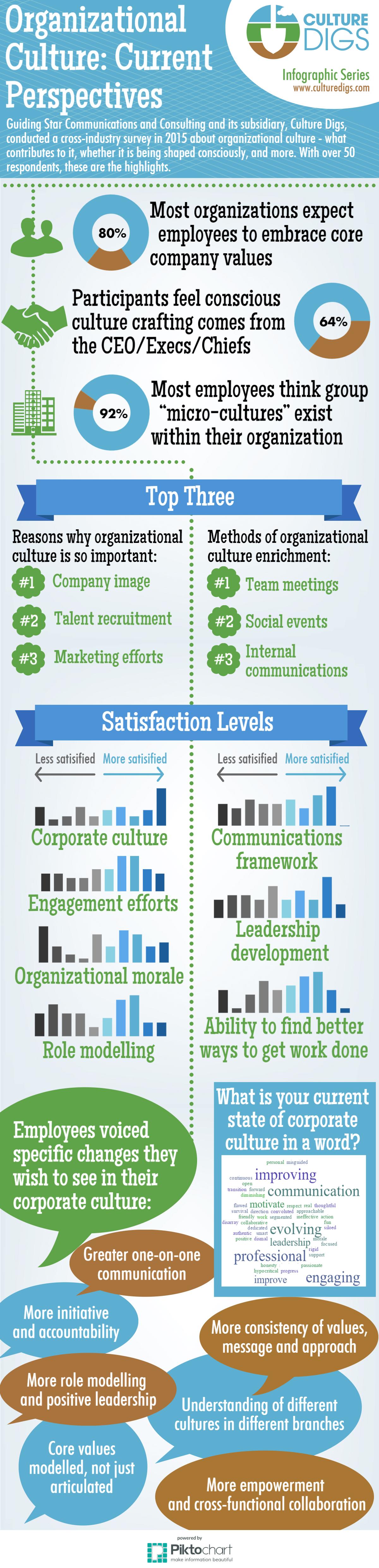 Organizational Culture Infographic - Survey Results